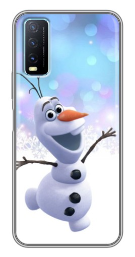 Силиконовый чехол с изображением "Снеговик Олаф" для ViVO Y20