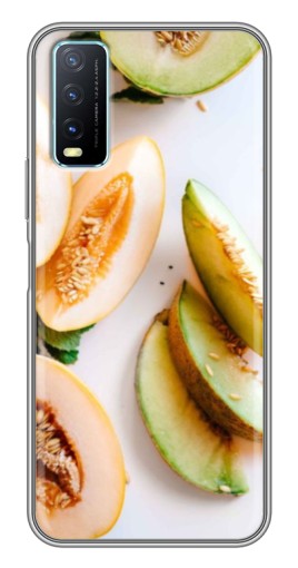 Силиконовый чехол с изображением "Свежие дыньки" для ViVO Y20