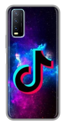 Силиконовый чехол с изображением "ТикТок в космосе" для ViVO Y20