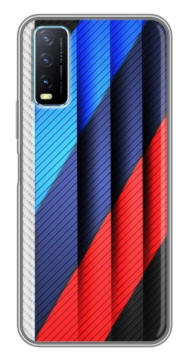 Силиконовый чехол с изображением "Цвета лого БМВ" для ViVO Y20