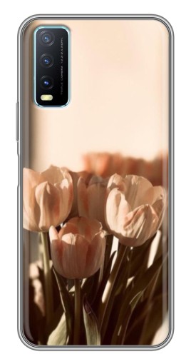 Чехол с картинкой "Тюльпаны на солнце" для ViVO Y20