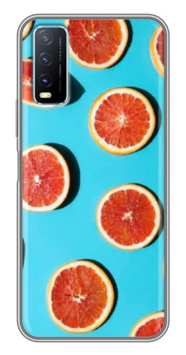 Чехол с картинкой "Яркие грейпфруты" для ViVO Y20