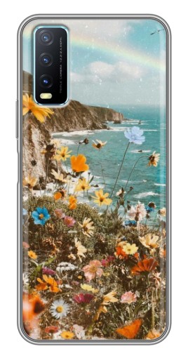 Чехол с печатью "Яркие полевые цветы" для ViVO Y20