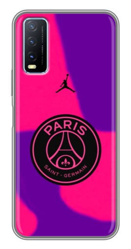 Силиконовый чехол с изображением "Яркий лого PSG" для ViVO Y20