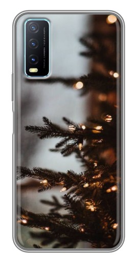 Силиконовый чехол с изображением "Елка с гирляндой" для ViVO Y20