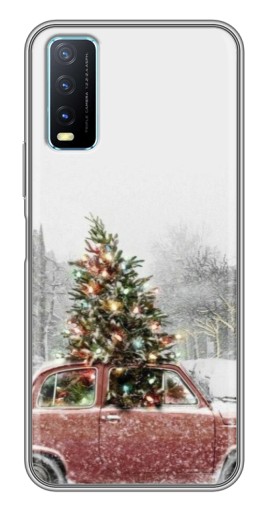Чехол с принтом "Елка в машине" для ViVO Y20