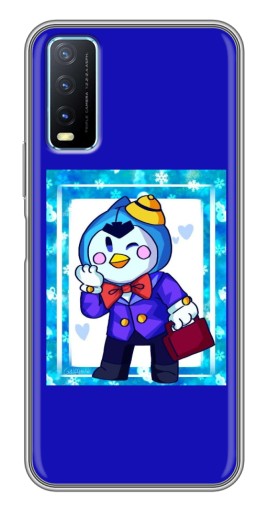 Силиконовый чехол с изображением "Зимний Мистер Пи" для ViVO Y20
