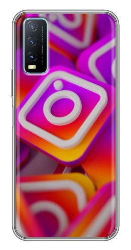 Чехол с картинкой "Значки Инстаграм" для ViVO Y20