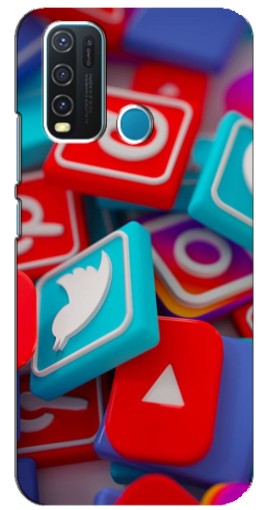 Силиконовый чехол с изображением "3Д эффект" для ViVO Y30