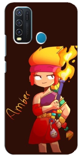 Силиконовый чехол с изображением "Amber с факелом" для ViVO Y30
