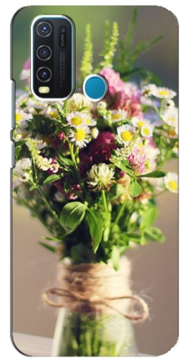 Чехол с печатью "Букет полевых цветов" для ViVO Y30