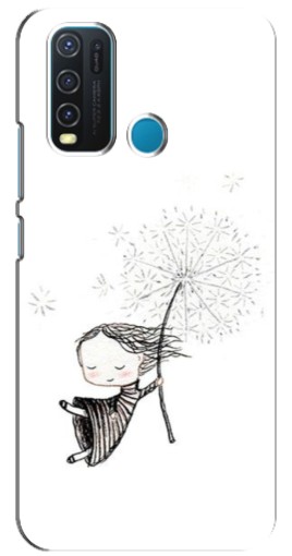 Чехол с картинкой "Девочка с одуванчиком" для ViVO Y30