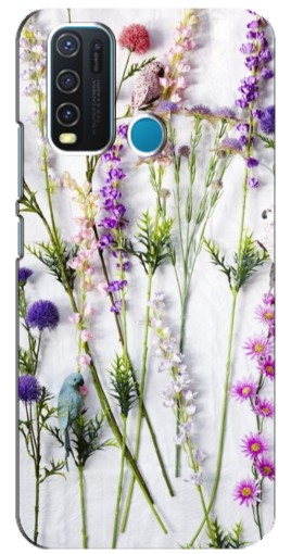 Силиконовый чехол с изображением "Фон полевых цветов" для ViVO Y30