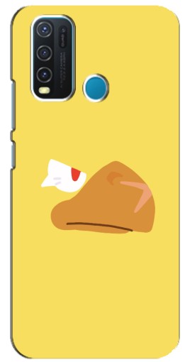 Силиконовый чехол с изображением "Gold Crow" для ViVO Y30
