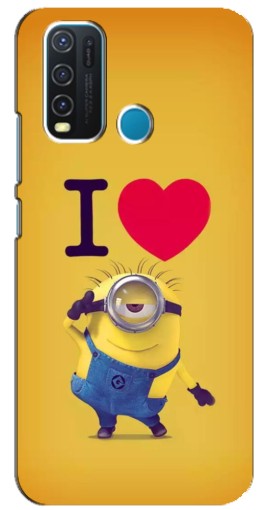 Силиконовый чехол с изображением "I Love Minion" для ViVO Y30