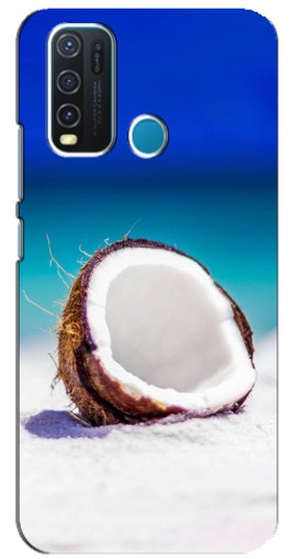 Силиконовый чехол с изображением "Кокос на пляже" для ViVO Y30