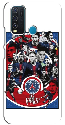 Силиконовый чехол с изображением "Команда PSG" для ViVO Y30