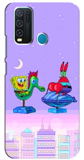 Силиконовый чехол с изображением "Крабс и Спанч Боб" для ViVO Y30