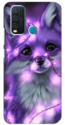 Чехол с картинкой "Лисенок фиолетовый" для ViVO Y30