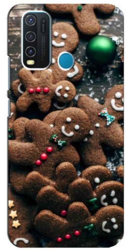 Чехол с печатью "Новогодние человечки" для ViVO Y30