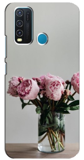 Чехол с картинкой "Пионы в вазе" для ViVO Y30