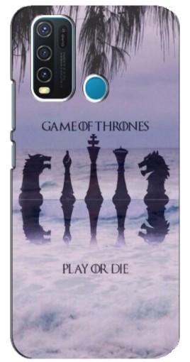 Силиконовый чехол с изображением "Play or Die" для ViVO Y30