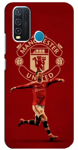 Силиконовый чехол с изображением "Ronaldo в МЮ" для ViVO Y30