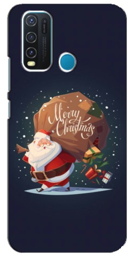 Силиконовый чехол с изображением "Санта с подарками" для ViVO Y30