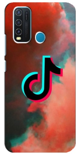 Чехол с картинкой "ТикТок в тучах" для ViVO Y30