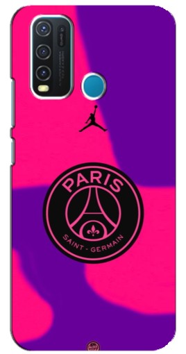 Силиконовый чехол с изображением "Яркий лого PSG" для ViVO Y30