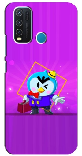Чехол с принтом "Яркий пингвин" для ViVO Y30