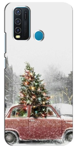 Чехол с принтом "Елка в машине" для ViVO Y30