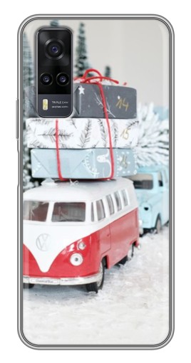 Чехол с печатью "Автобус с подарками" для ViVO Y31