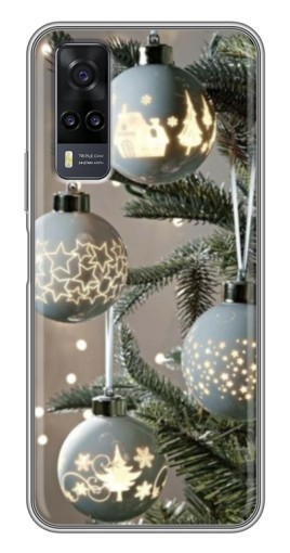 Чехол с печатью "Белые шары " для ViVO Y31