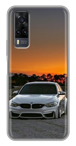 Чехол с печатью "BMW белая" для ViVO Y31