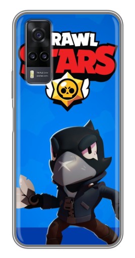 Силиконовый чехол с изображением "Боевой Crow" для ViVO Y31