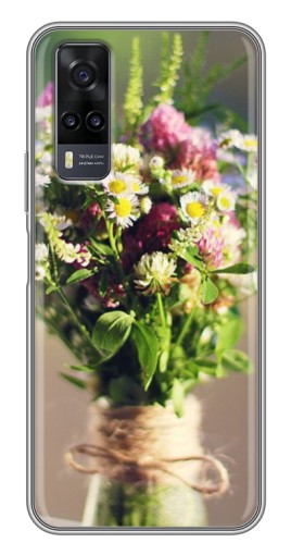 Чехол с печатью "Букет полевых цветов" для ViVO Y31