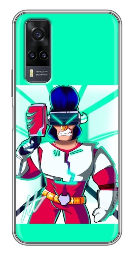 Чехол с печатью "Булл в очках" для ViVO Y31