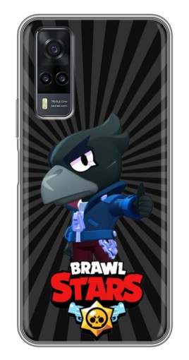 Чехол с печатью "Crow Brawl Stars" для ViVO Y31