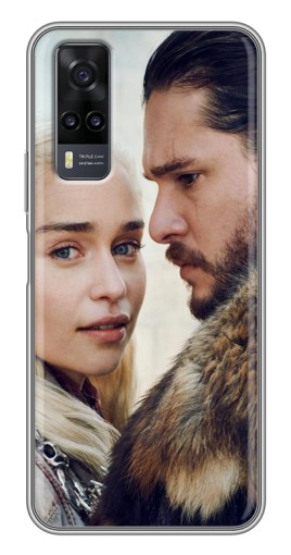 Силиконовый чехол с изображением "Дейнерис и Сноу" для ViVO Y31