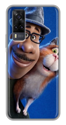 Чехол с принтом "Джо и кот" для ViVO Y31