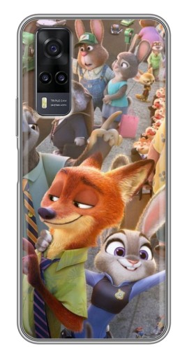 Чехол с печатью "Герои Зверополис" для ViVO Y31