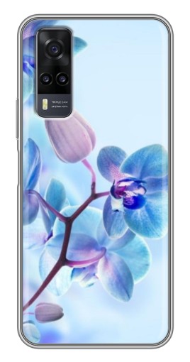 Чехол с картинкой "Голубые орхидеи" для ViVO Y31