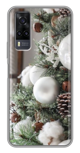 Чехол с печатью "Игрушки на елке" для ViVO Y31