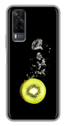 Силиконовый чехол с изображением "Киви на черном" для ViVO Y31