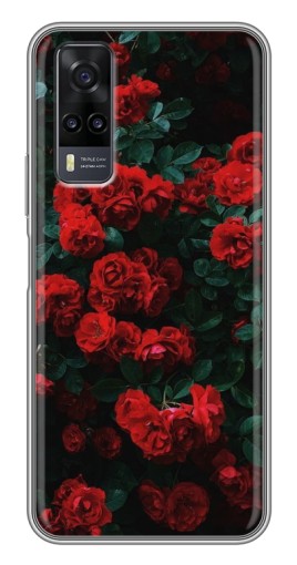 Чехол с печатью "Красные розы" для ViVO Y31