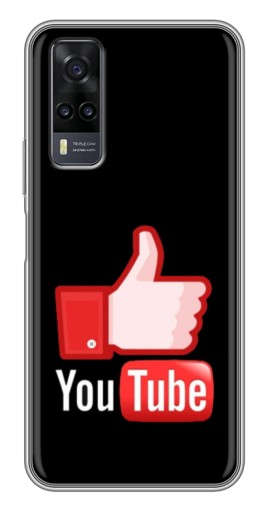 Силиконовый чехол с изображением "Лайк YouTube" для ViVO Y31