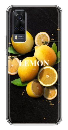 Чехол с печатью "Лимон на черном" для ViVO Y31
