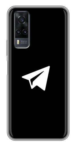 Чехол с печатью "Лого Телеграм" для ViVO Y31