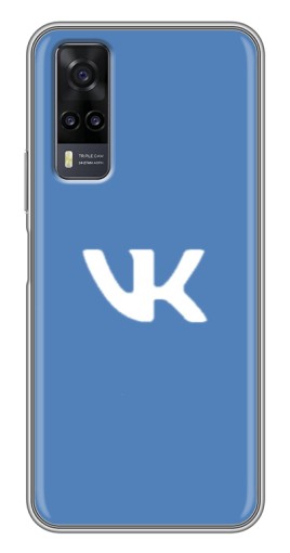 Силиконовый чехол с изображением "Лого ВК" для ViVO Y31